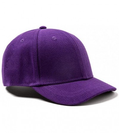 Baseball Caps Croogo Short Bill Brim Dad Cap Unisex Classic Baseball Hat Anti Sweat Sunscreen Trucker Cap Hat - Purple - CZ18...