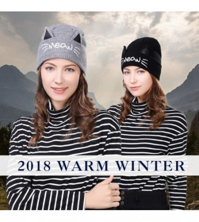 Skullies & Beanies Womens Knit Visor Beanie Newsboy Cap Winter Warm Hat Cold Snow Weather Girl 55-60cm - 89204-black - CA18LL...
