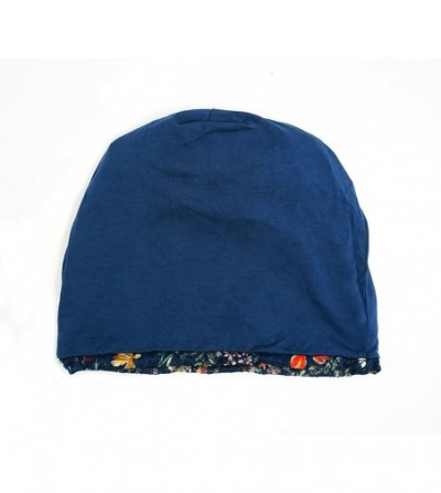 Skullies & Beanies Floral Lace Beanie Hat Chemo Cap Stretch Slouchy Turban Headwear - Rose Sapphire - CX18CEDY2Z3